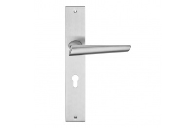 Kendo Door Handle on Plate With Invisible Intrusion Detection System Linea Calì Design
