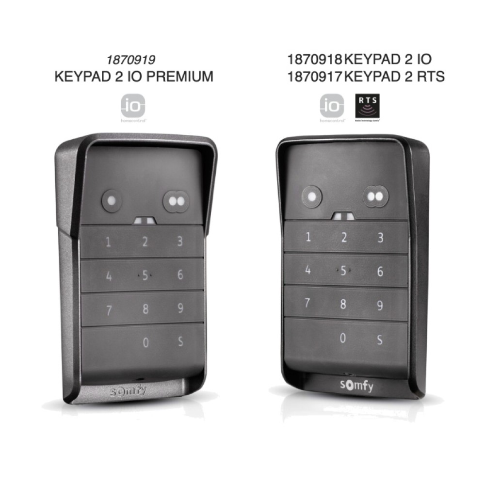 Keypad 2 Somfy Keyboard for Radio IO and RTS Motors