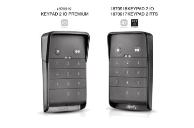 Clavier à code Digicode IO Aluminium portail & porte de garage SOMFY