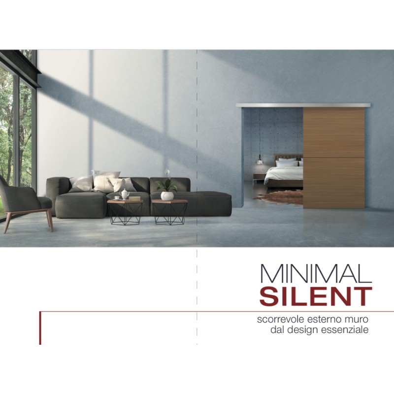 External Wall Sliding Door Kit Minimal Silent Essential Design