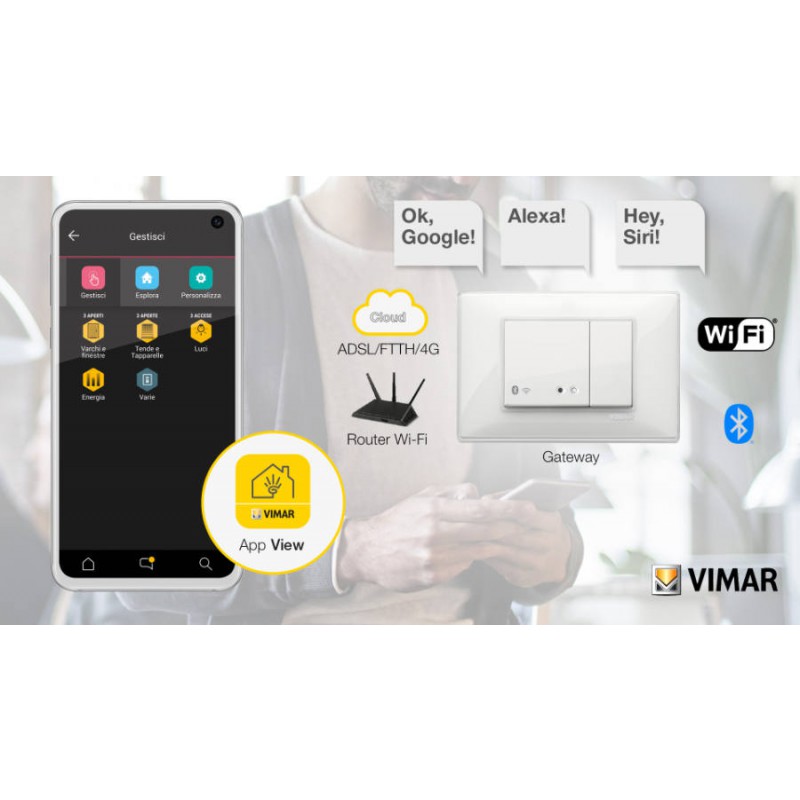 Connected Shutters Kit Vimar Plana Wiring Devices