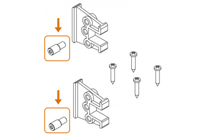 Connection kit Nova Giesse handle Window Cremonese Art.02253