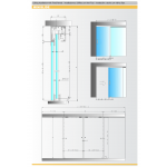 Sliding Kit MiniSlide SbyC Glass System with Sliding Guide