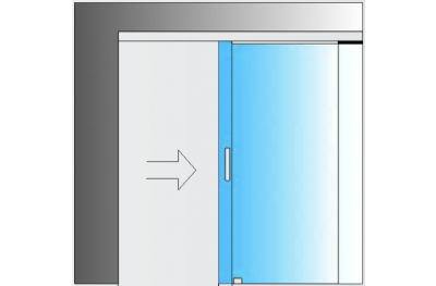 Sliding Kit MiniSlide SbyC Glass System with Sliding Guide