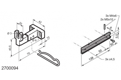 Universal Kit for Fitting Bottom-Hinged Windows WAY Mingardi