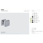 Kubo Colombo Design Rotating Door Knob 55x55 mm