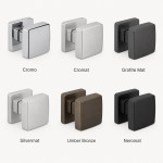Kubo Colombo Design Rotating Door Knob 55x55 mm