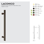 Laconico Colombo Design Pull Handle for Door Without Roses Alberto Meda