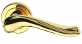 Laura Liscia Classique PFS Pasini Brass Door Handle with Rose and Escutcheon