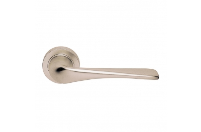 Le Mans Design Manital Satin Nickel Pair of Door Lever Handles