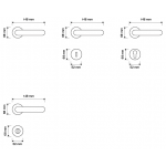 Liberty French Gold Door Handle on Rosette Linea Calì Vintage