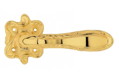 Liberty Gold Plated Door Handle on Rosette Linea Calì Vintage