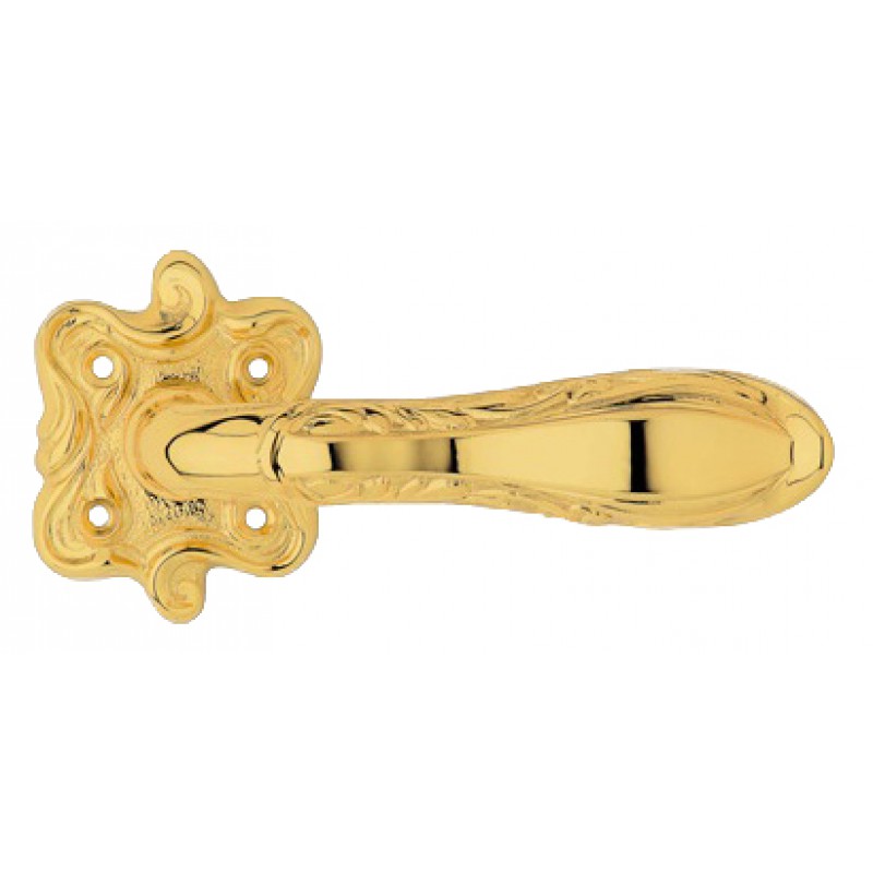 Liberty Gold Plated Door Handle on Rosette Linea Calì Vintage