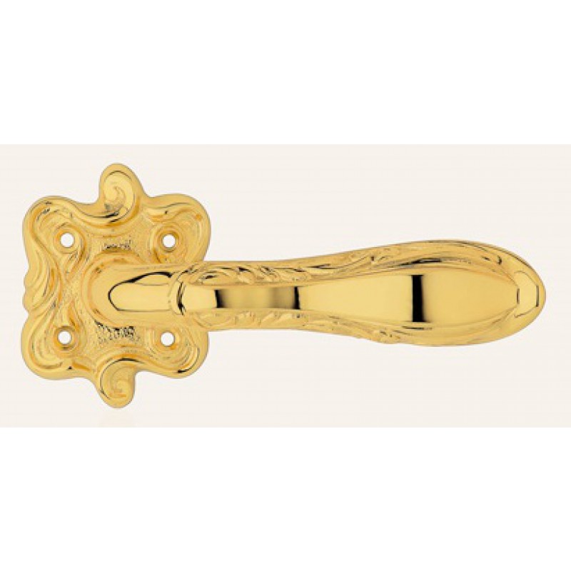 Liberty Gold Plated Door Handle on Rosette Linea Calì Vintage