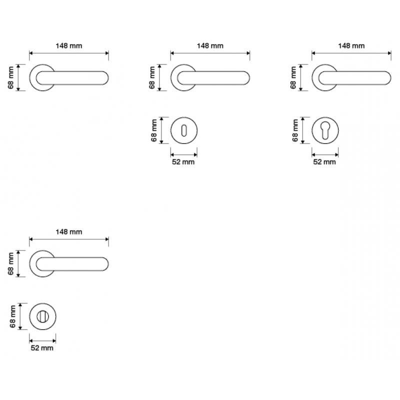 Liberty Gold Plated Door Handle on Rosette Linea Calì Vintage
