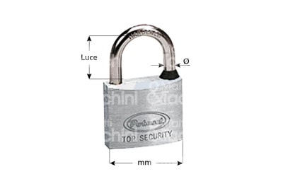 Stainless Steel Padlock Arched Potent Ocean 30 40 50 mm