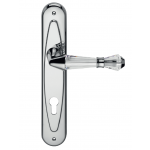 Luce Door Handle on Plate Linea Calì Crystal