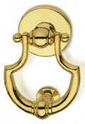 Luxor Ø130 Brass Knocker for Door PFS Pasini