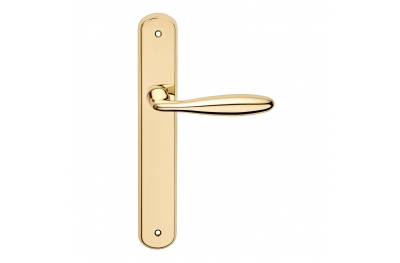 Luxor Series Basic forme Door Handle on Plate Frosio Bortolo Curvy Shape