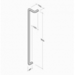 M18Z pba Pull Handle in Aluminum Extruded