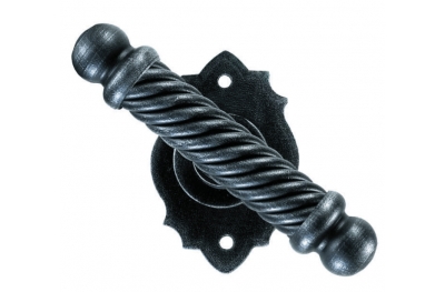 Madrid Galbusera Window Handle with Rosette Wrought Iron