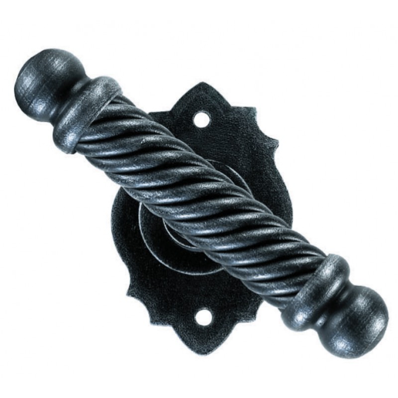 Madrid Galbusera Window Handle with Rosette Wrought Iron