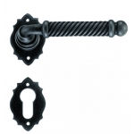 Madrid Galbusera Door Handle with Rosette and Escutcheon Plate