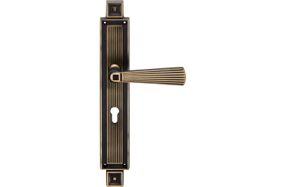 Door Handle with Plate Opera Linea Calì Vintage Neoclassical