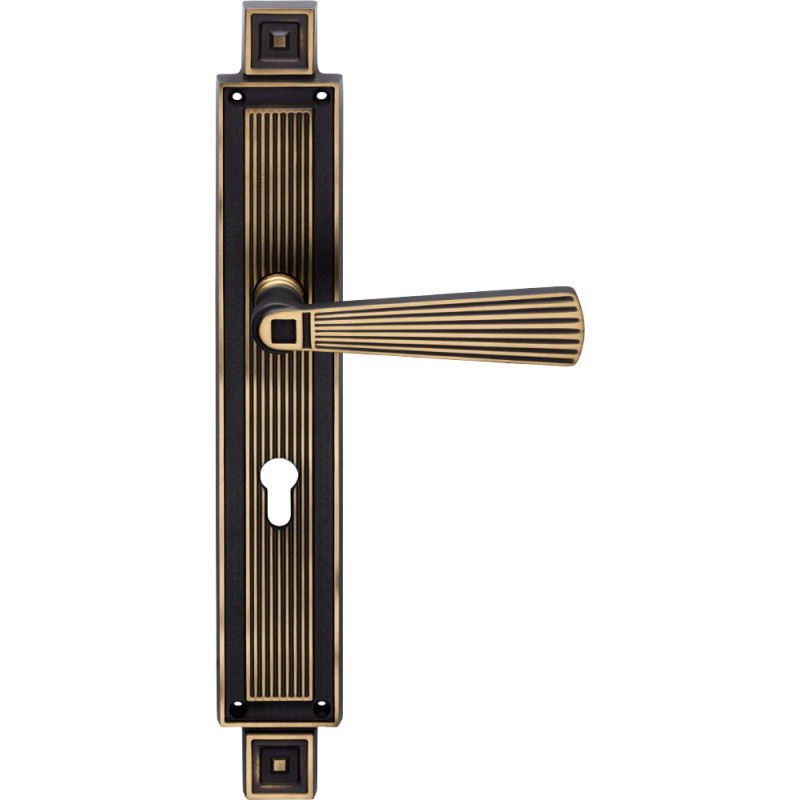 Door Handle with Plate Opera Linea Calì Vintage Neoclassical