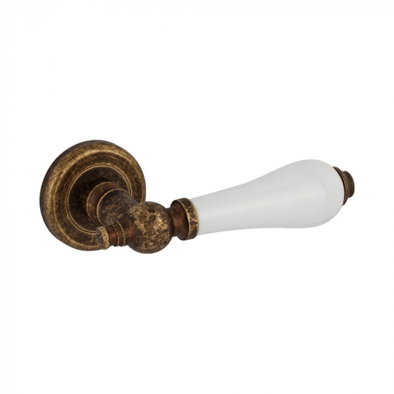 Door Handle with Porcelain Reguitti Sandra