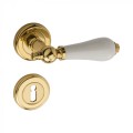 Door Handle with Porcelain Reguitti Sandra