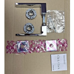 Corner Zincral Linea Calì Handle Polished Chrome Finish on Rosette