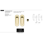Recessed Oval Blind Handle for Sliding Door Arieni 98/SF