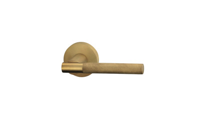 Zaira Reguitti Door Handle on Round Rosette Modern Design