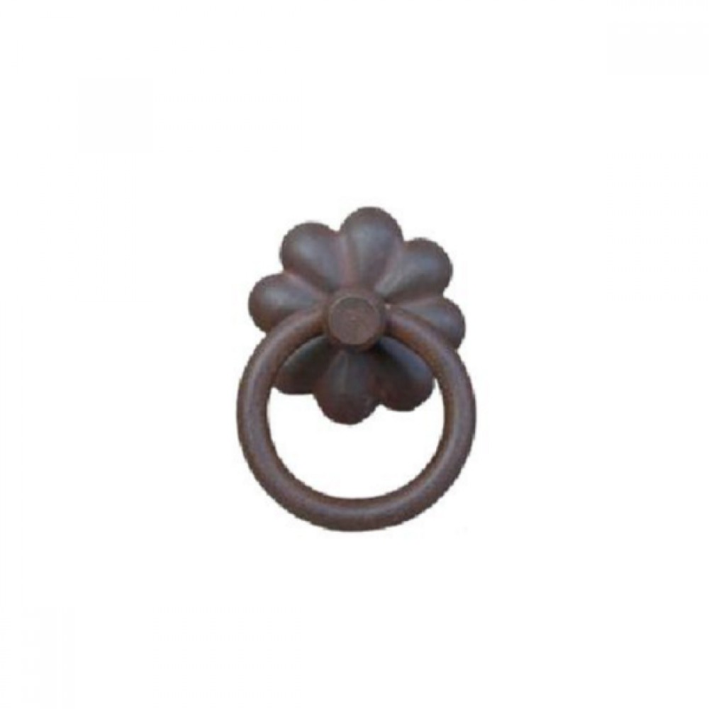 Handmade Furniture Handle Ring Galbusera 025 in Artistic Iron