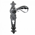 Iron Handle Made in Italy for Doors on Plate Lorenz 2010