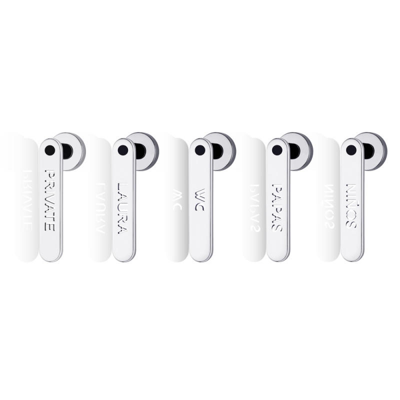 DK Window Handle with Personalized Lettering H1055 Words Italian Designer Franco Poli for Valli & Valli