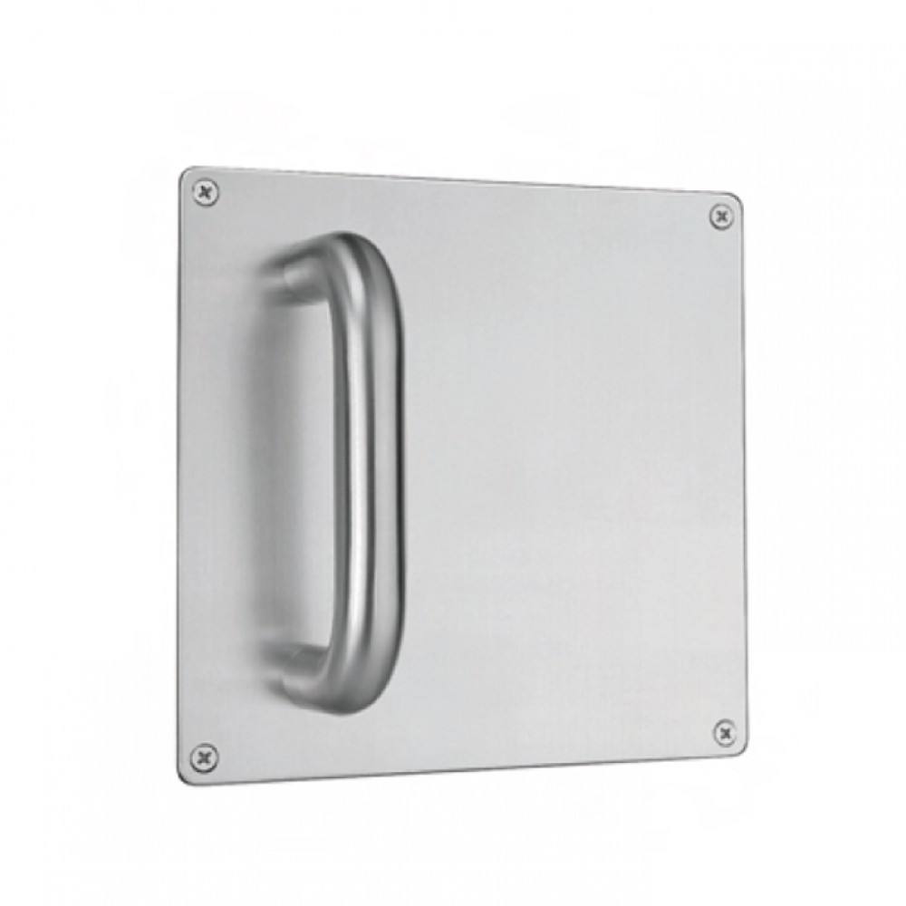 pba 2030/2001 Pair of Handles with Plate in Stainless Steel AISI 316L