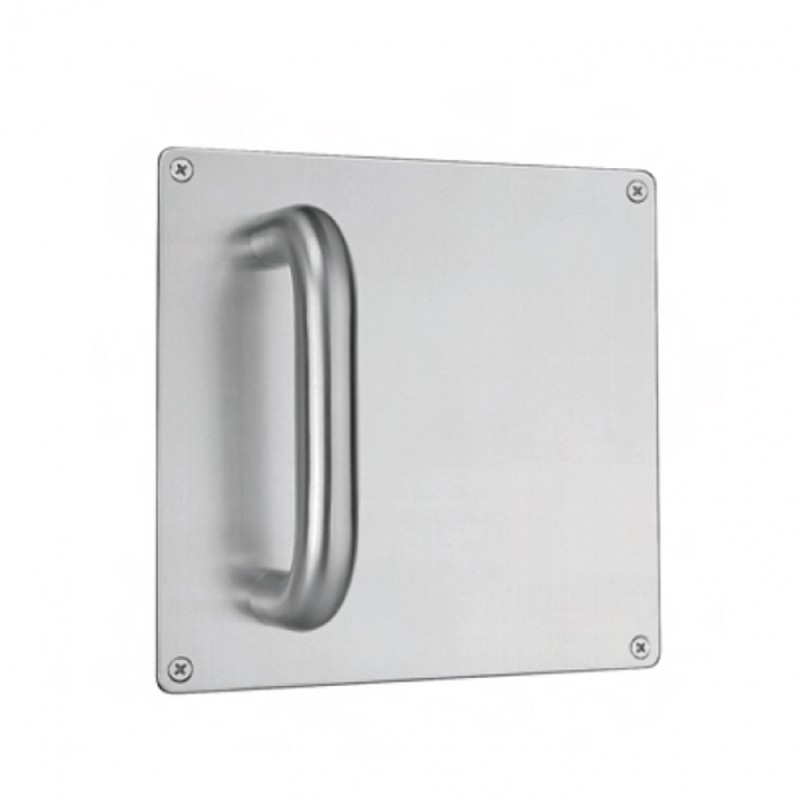 pba 2030/2001 Pair of Handles with Plate in Stainless Steel AISI 316L