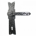 Wrought Iron Handle Lorenz 2005 for Doors on Plate