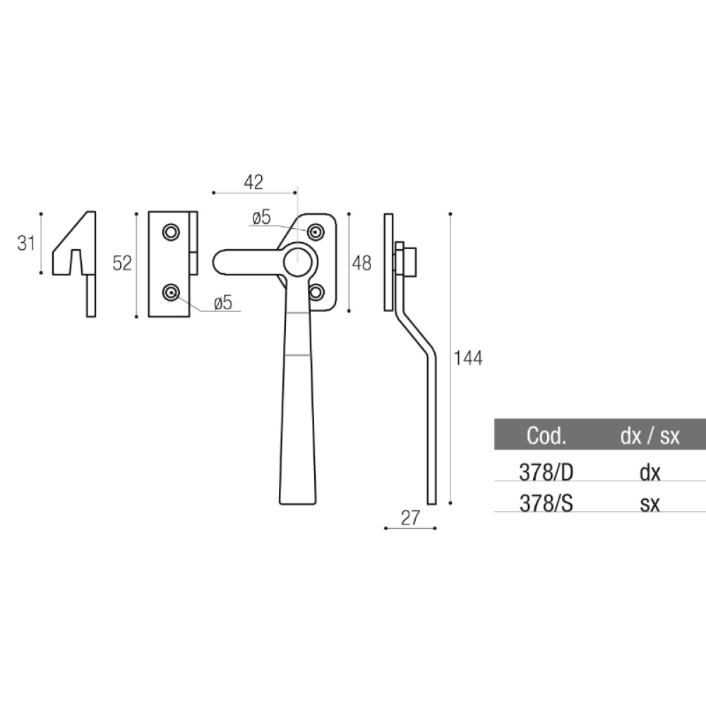Lock Handles for Windows - Adem 378