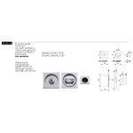 Square Handles for Sliding Doors Arieni 94/AT/Q 55x55 mm Recessed Pulls
