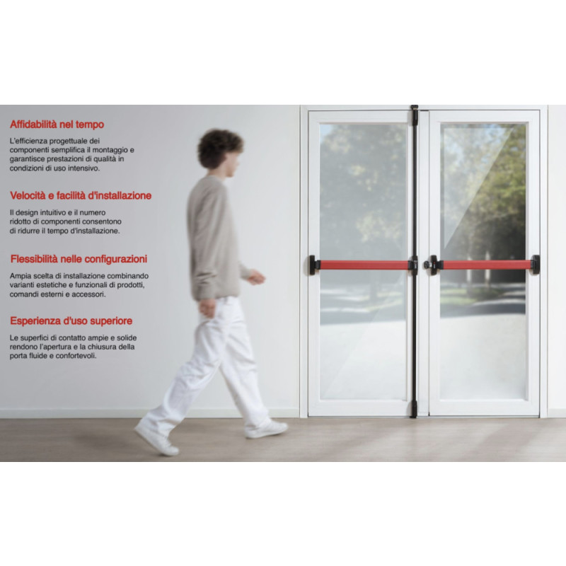 Panic Exit Device CISA ALPHA TOUCH or PUSH Surface Mounted