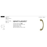 Curved Door Pull Handle Arieni 770/E Aba 250 mm Ø45 mm