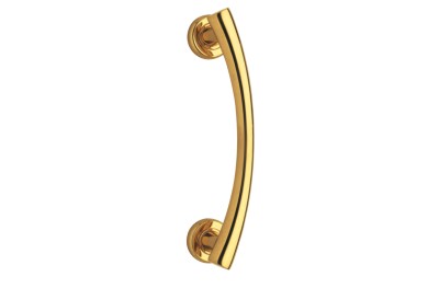 Brass Pull Handle for Door Reguitti Alma with Round Rosettes