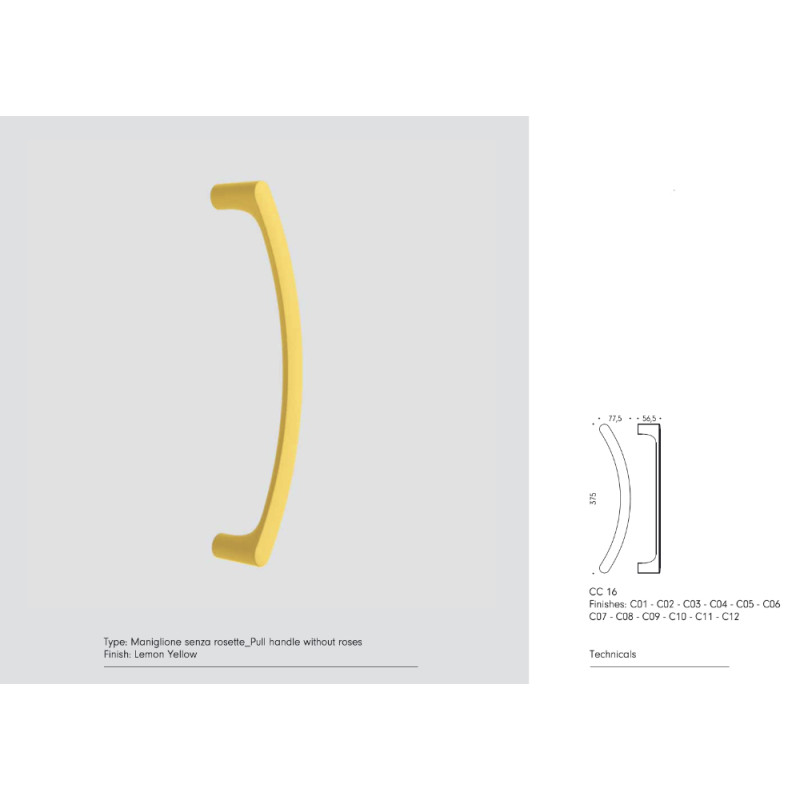 MOOD COLOMBO DESIGN Door Pull Handle Model ONE or DUE