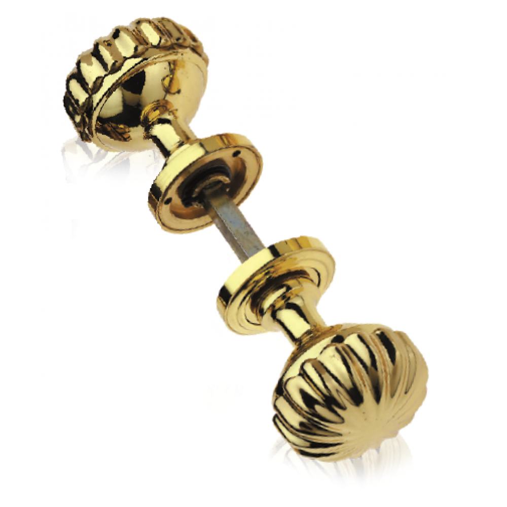 Daisy Pair of Brass Knobs for Door PFS Pasini