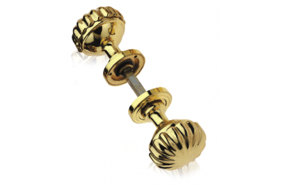 Daisy Pair of Brass Knobs for Door PFS Pasini