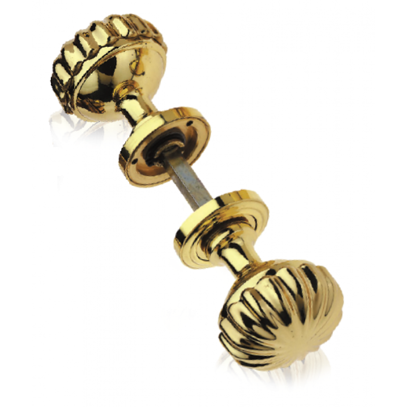 Daisy Pair of Brass Knobs for Door PFS Pasini