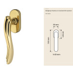 Marina Linea Calì DK Window Handle Laminated Grip